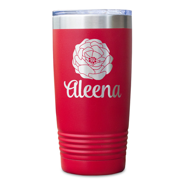Fall Flowers Red Polar Camel Tumbler - 20oz - Single Sided - Approval