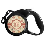 Fall Flowers Retractable Dog Leash (Personalized)