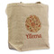 Fall Flowers Reusable Cotton Grocery Bag - Front View