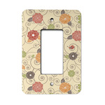 Fall Flowers Rocker Style Light Switch Cover (Personalized)