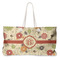 Fall Flowers Large Tote Bag with Rope Handles (Personalized)