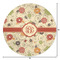 Fall Flowers Round Area Rug - Size