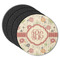 Fall Flowers Round Coaster Rubber Back - Main