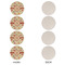 Fall Flowers Round Linen Placemats - APPROVAL Set of 4 (single sided)