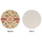 Fall Flowers Round Linen Placemats - APPROVAL (single sided)