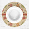 Fall Flowers Round Linen Placemats - LIFESTYLE (single)
