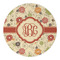 Fall Flowers Round Paper Coaster - Approval