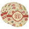 Fall Flowers Round Paper Coaster - Main