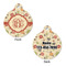 Fall Flowers Round Pet Tag - Front & Back