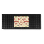 Fall Flowers Rubber Bar Mat (Personalized)