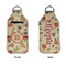 Fall Flowers Sanitizer Holder Keychain - Large APPROVAL (Flat)
