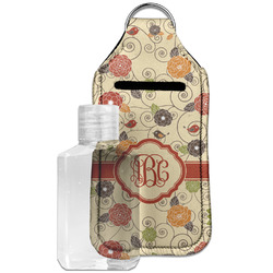 Fall Flowers Hand Sanitizer & Keychain Holder - Large (Personalized)