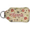Fall Flowers Sanitizer Holder Keychain - Small (Back)