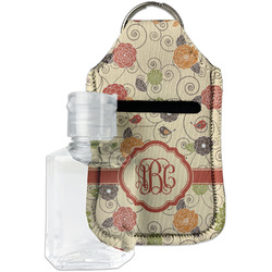 Fall Flowers Hand Sanitizer & Keychain Holder - Small (Personalized)