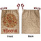 Fall Flowers Santa Bag - Approval - Front