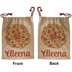 Fall Flowers Santa Sack - Front & Back (Personalized)