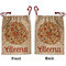 Fall Flowers Santa Sack - Front & Back (Personalized)
