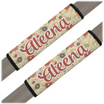 Fall Flowers Seat Belt Covers (Set of 2) (Personalized)