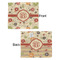 Fall Flowers Security Blanket - Front & Back View