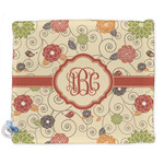 Fall Flowers Security Blanket - Single Sided (Personalized)