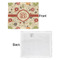 Fall Flowers Security Blanket - Front & White Back View