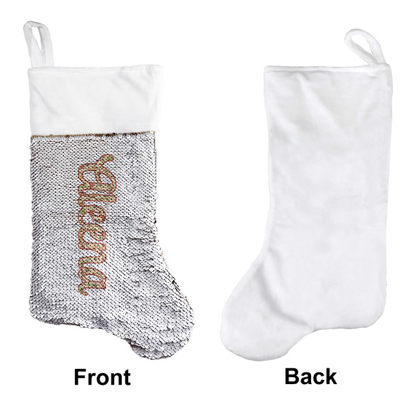 Fall Flowers Sequin Stocking - Approval