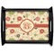 Fall Flowers Serving Tray Black Large - Main