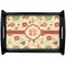 Fall Flowers Serving Tray Black Small - Main