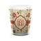 Fall Flowers Ceramic Shot Glass - 1.5 oz - White - Set of 4 (Personalized)