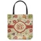 Fall Flowers Canvas Tote Bag - Small - 13"x13" (Personalized)
