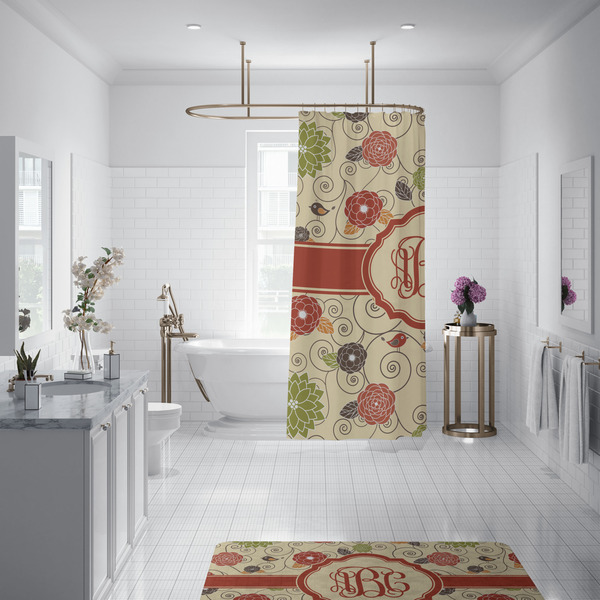 Fall Flowers Shower Curtain - 70"x83"