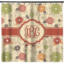 Fall Flowers Shower Curtain - Custom Size (Personalized)