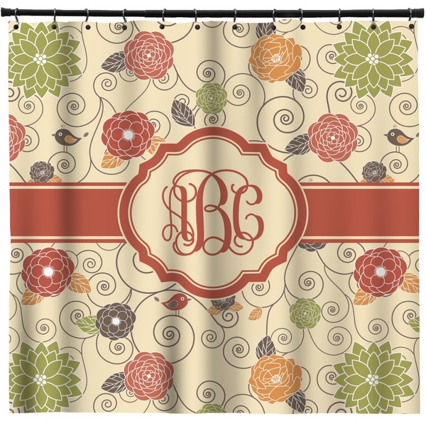 Custom Fall Flowers Shower Curtain - Custom Size (Personalized)