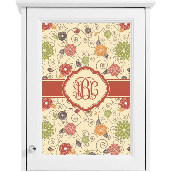 Fall Flowers Single Cabinet Decal