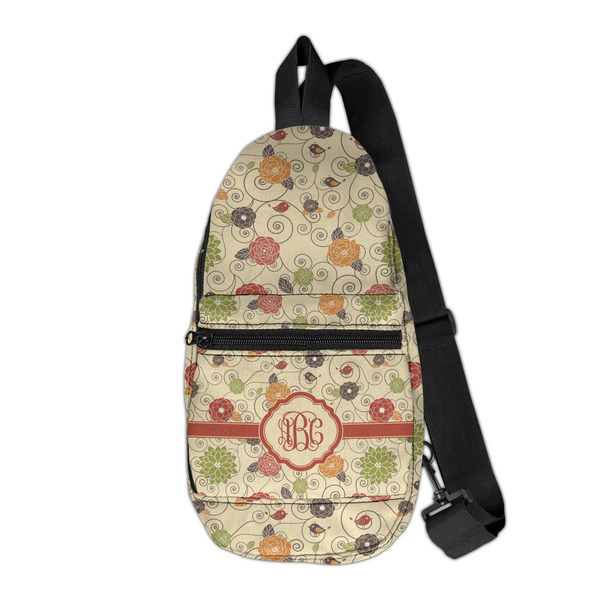 Custom Fall Flowers Sling Bag (Personalized)