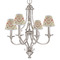 Fall Flowers Small Chandelier Shade - LIFESTYLE (on chandelier)