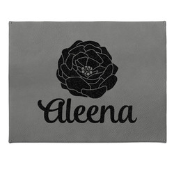 Fall Flowers Small Gift Box w/ Engraved Leather Lid (Personalized)