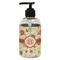 Fall Flowers Plastic Soap / Lotion Dispenser (8 oz - Small - Black) (Personalized)