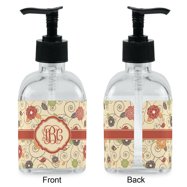 Fall Flowers Glass Soap/Lotion Dispenser - Approval