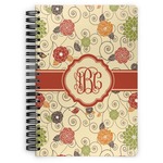 Fall Flowers Spiral Notebook (Personalized)