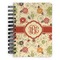 Fall Flowers Spiral Notebook - 5x7 w/ Monogram