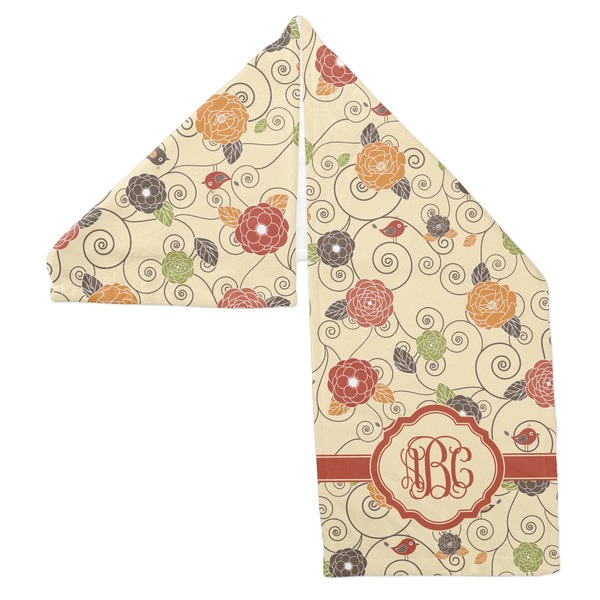 Fall Flowers Sports Towel Folded - Both Sides Showing