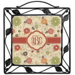 Fall Flowers Square Trivet (Personalized)