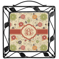 Fall Flowers Square Trivet (Personalized)