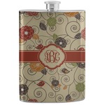 Fall Flowers Stainless Steel Flask (Personalized)