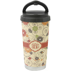 Fall Flowers Stainless Steel Coffee Tumbler (Personalized)
