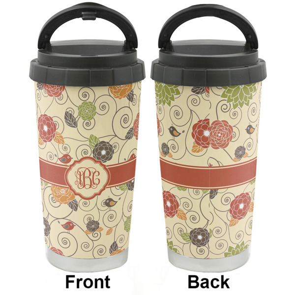 Fall Flowers Stainless Steel Travel Cup - Apvl