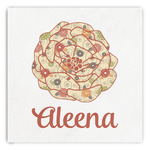 Fall Flowers Paper Dinner Napkins (Personalized)