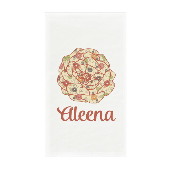 Custom Fall Flowers Guest Paper Towels - Full Color - Standard (Personalized)