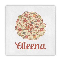 Fall Flowers Decorative Paper Napkins (Personalized)